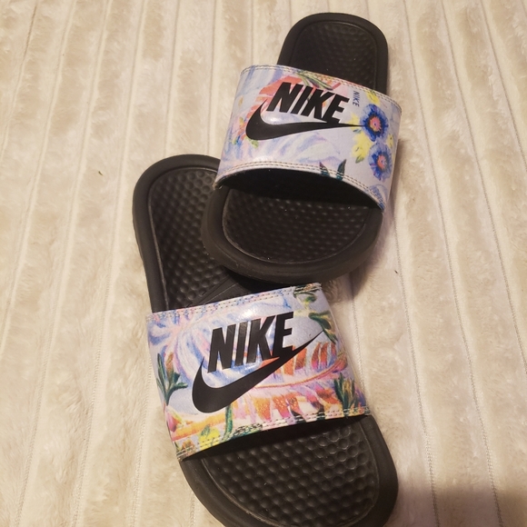 Nike Women Benassi JDI Floral Print slide DEADSTOCK 6 - Picture 3 of 8